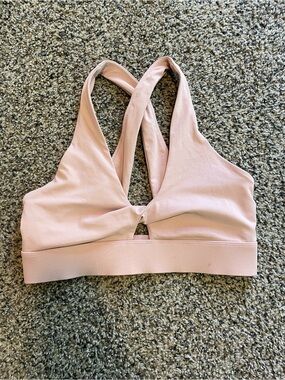 Fabletics Blush Pink Cross-Back Sports Bralette